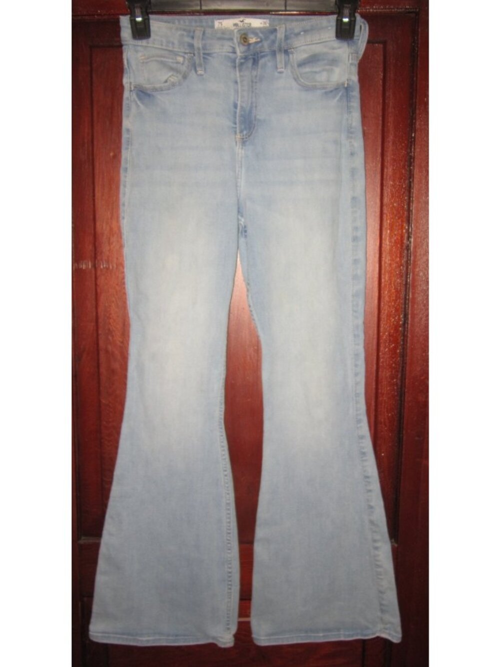Hollister 28 7S Jeans Curvy High Rise Vintage Flare Stretchy Light Blue Denim